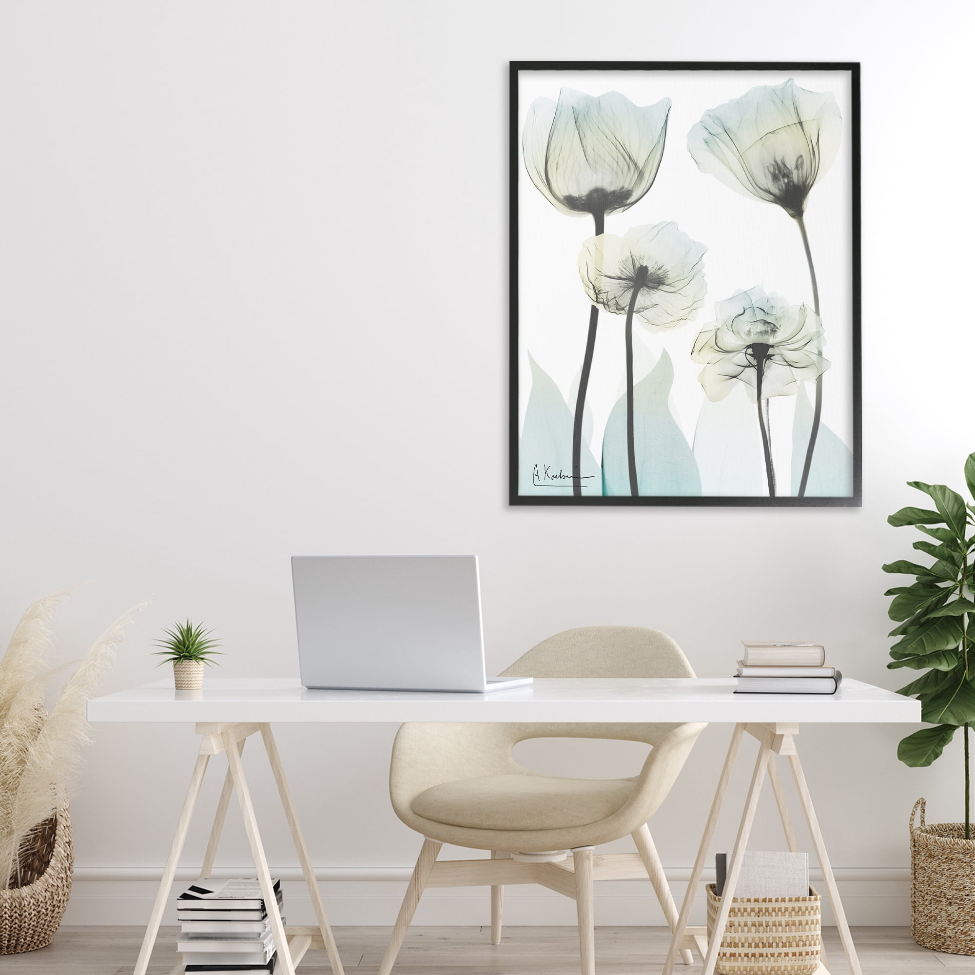 Stupell Industries Floral Luxury Of Creation Black Framed Giclee Art, design by Albert Koetsier