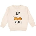 thumbnail image 2 of Inktastic Lab Life is Ruff Yellow Lab Toddler Sweatshirt, 2 of 4