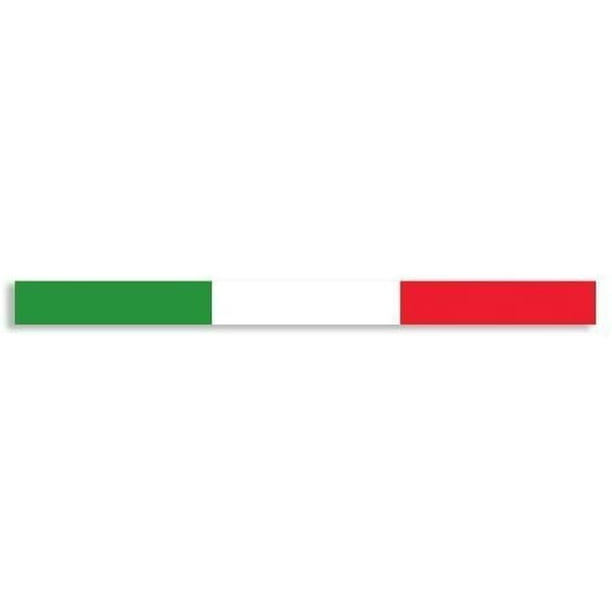 Italy Flag Colors Thin Stripe 3M Reflective sticker| car Decal