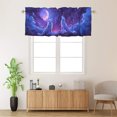thumbnail image 2 of Wolf Kitchen Curtain Valances Forest Wild Animals Fantasy Starry Night View Rod Pocket Valances for Bedroom Living Room Dining Room 54 by 18 in, 1 Panel, 2 of 6