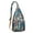 Beige-2, variant on Boho Tropical Floral Sling Backpack – Hawaiian Print Hiking Daypack with Jungle Leaves, Hibiscus & Palm Leaf Design, Lightweight & Waterproof for Summer Beach & Resort Travel