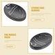 thumbnail image 4 of Nordic Style Soap Box Resin Soap Dish for Storage 2Pcs Black Color, 4 of 5