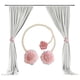 thumbnail image 5 of Abrazaderas para cortinas, abrazaderas florales para cortinas, decoración para sala de estar, decoración del hogar, decoración para bodas, artículos para fiestas, hebilla metálica ajustable,, 5 of 9