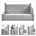 thumbnail image 4 of Yaheetech Wooden Raised Garden Bed Planter,Gray, 4 of 9