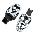 thumbnail image 3 of Wzmzjy Generic Motorcycle Foot Pegs Accessories Easy to Install Motorbike Footrests Silver, 3 of 9