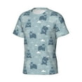 thumbnail image 3 of Rocae Cute Hippopotamus for Men's Moisture-Wicking Crew Tee - T-Shirt for Sports, Outdoor Activities, and Casual WearXX-Large, 3 of 9