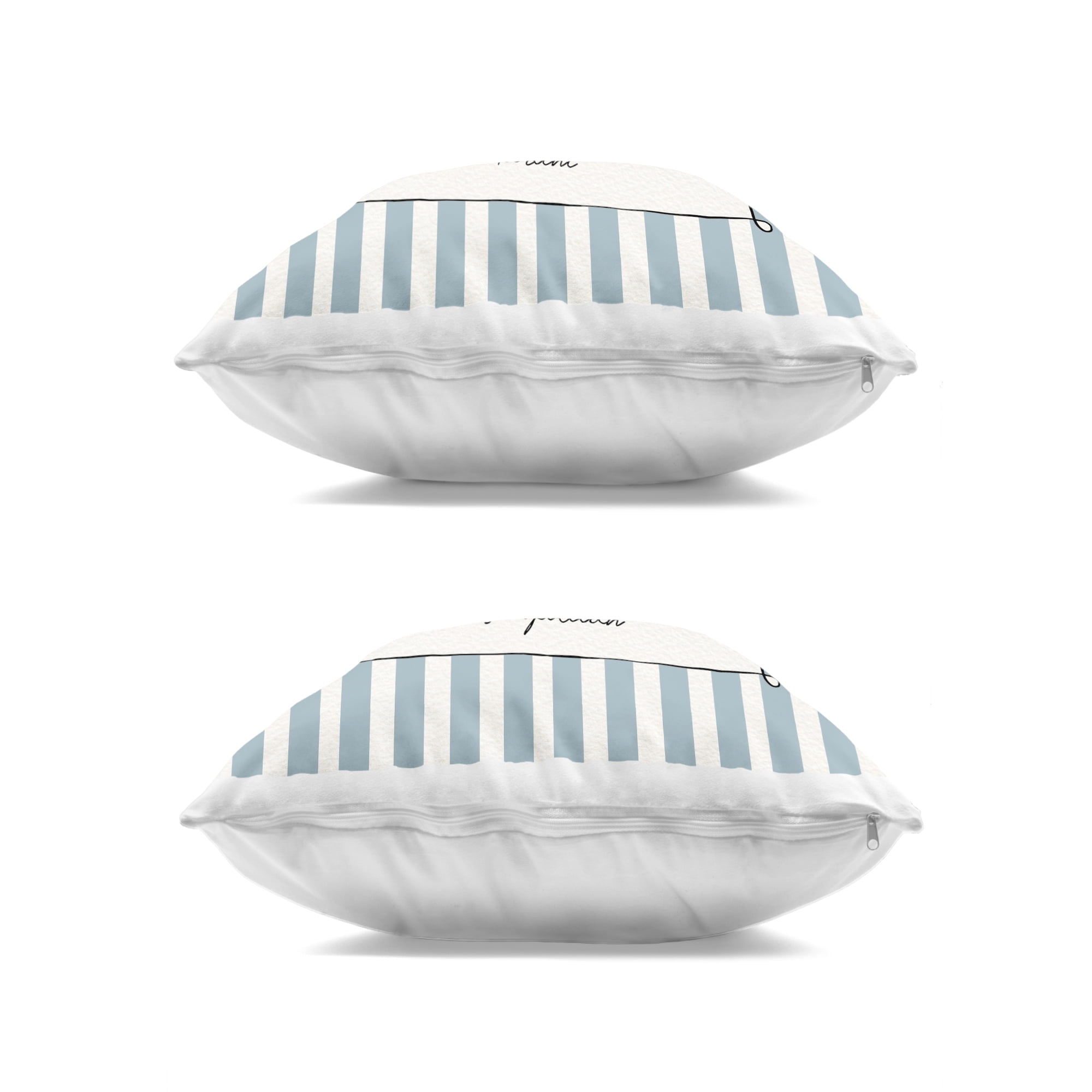 Stupell Industries Summer Drinks on Stripes 2 Piece Decorative Printed Throw Pillow Set, design by Susan Jill, 18 x 7 x 18