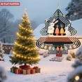 thumbnail image 4 of Metal Hanging Christmas Tree Wind Decorations - Colorful Garden Spinners with Unique Patterns for Yard and Garden Decor, 4 of 7