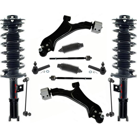 Front Complete Struts Control Arms Tie Rods & Links For Chevrolet Equinox 10-17