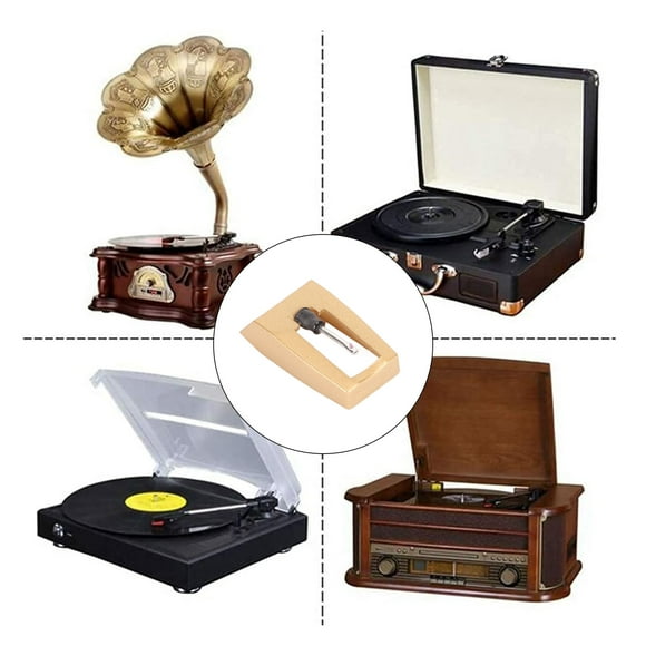 Aiguille pour Tourne-Disque, Stéréo 8 Pack Suivi Puissant Stylet Universel pour Phonographe