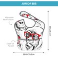 thumbnail image 4 of Bingfone Mess-Proof Baby Bib - Waterproof Bib For Baby Boy Or Girl With Food Catcher Pocket, Unisex-Monkey, 4 of 8