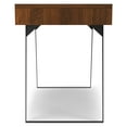 thumbnail image 4 of Lowry 54 inch Wide Solid Wood Modern Industrial Desk in Walnut, 4 of 15