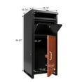 thumbnail image 2 of Outdoor Parcel Drop Box ,Courier Locker with Combination Lock,Floor Standing Parcel Locker, Burglary Resistant Baffle,For Porch, Curbside, 2 of 7