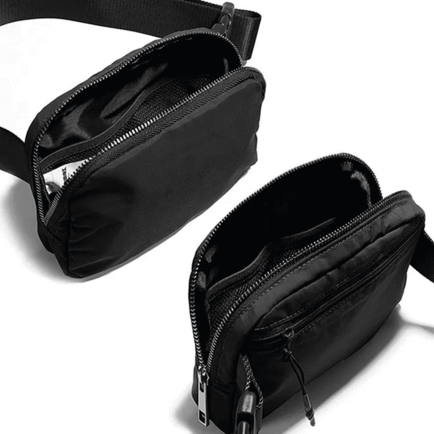 DANCOUR Black Fanny Pack Crossbody Bags for Women - Black Belt Bag for Women Crossbody - Everywhere Belt Bag for Women Fashion Waist Packs Mini Bag
