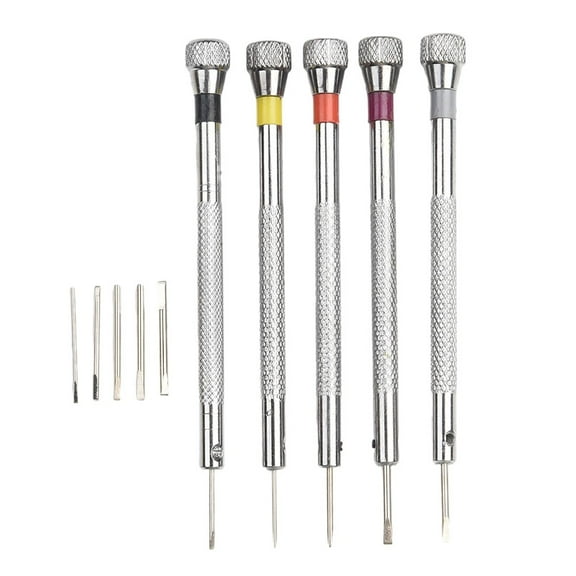 Watch Screwdriver 5Pcs Jewelry Precision Screwdriver Repair Tool Set Steel Material For Special Repairing Tool Set Spare Blades