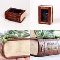 thumbnail image 5 of BNNG Succulent Pots, Book Treasure Chest Planter Handmade Resin Succulent Flower Pot Home Garden Succulent Cactus Flower Plant Pots Air Plant Holder Plants Not in Included, 5 of 9