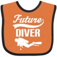 thumbnail image 3 of Inktastic Future Diver Scuba Diving Boys or Girls Baby Bib, 3 of 4