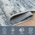 thumbnail image 3 of 8x10 Area Rugs for Living Room Rug Washable: Abstract Large Rug for Dining Room Bedroom Carpet Non Slip 8 by 10 Indoor Modern Nursery Home Office Blue Grey, 3 of 8