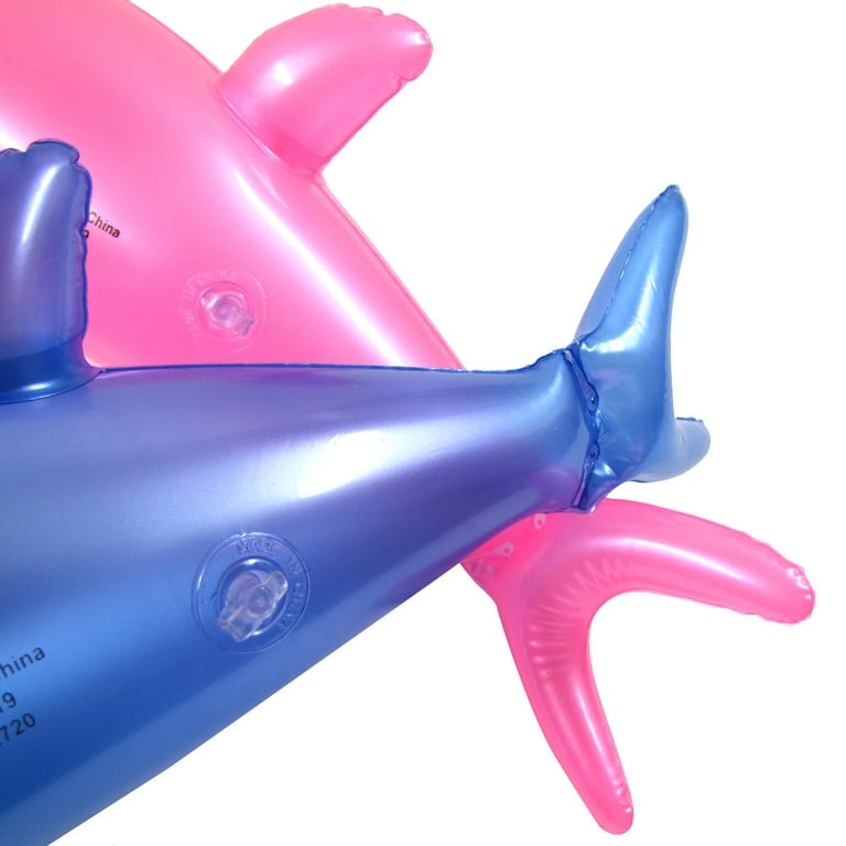 2pc Inflatable Pink Blue Dolphin Set Swim Pool Water Float Blow Toy Party Decor 2pc Inflatable Pink Blue Dolphin Set Swim Pool Water Float Blow Toy Party Decor