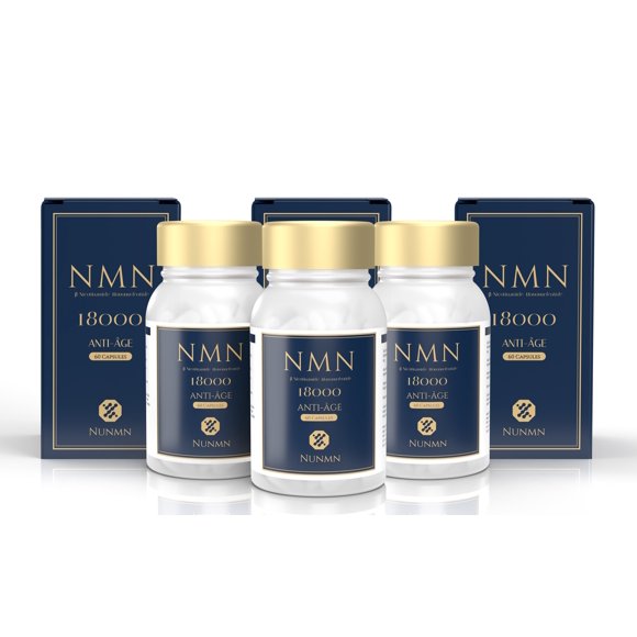 Supplément de NMN 18000 Amplificateur de NAD+ Nicotinamide Mononucléotide Pureté 99,5 % x 6 Bouteilles