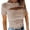 C, variant on HXWCHs Women's Casual Short Sleeve Round Neck Pullover top with Hollow Out Design and Slim Fit M White