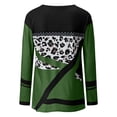 thumbnail image 5 of AXXD Womens Tops Square Neck Mom Sheer Tops For Women Camouflage Long Sleeve Plush Fall Autumn Sweatshirts For Clearence, 5 of 5