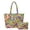 Colorful Floral, variant on Cugasmaru Pink Horse Roses Large Tote Bag for Women, Quilted Shoulder Bag with Cosmetic Pouch, Lightweight for Gym Work College Shopping