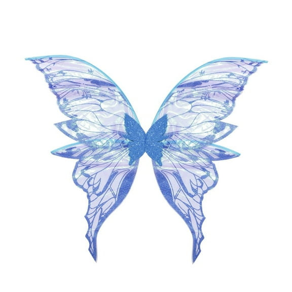 JoyMoreHome Fairy Wings for Halloween Party Cosplay, Shiny Transparent Elf Wings, Halloween Costume Accessory