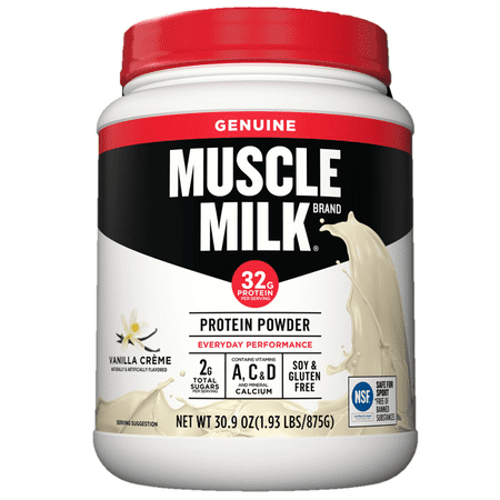 Muscle Milk Genuine Protein Powder Vanilla 32g Protein 1 9lb