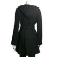 thumbnail image 4 of Jessica Simpson Double Breasted Hooded Coat, Black, 4 of 4