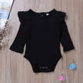 thumbnail image 2 of AMERTEER Newborn Toddler Baby Girl Ruffle Long Sleeve Romper Bodysuit Jumpsuit Tops Autumn Clothes 18-24 Months, 2 of 5