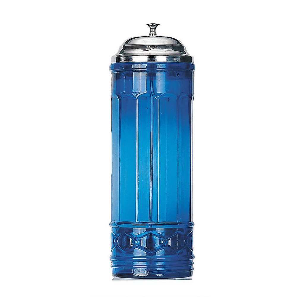 Cobalt Blue Glass Straw Dispenser