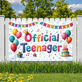 thumbnail image 7 of Colorful Theme Happy Birthday Banner For Kids Party Teenage Celebration Indoor Decoration, 7 of 7
