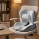 thumbnail image 1 of Cojín ergonómico para asiento, alfombrilla para el coxis, diseño integrado, almohada soporte para mayor comodidad, cojín para silla oficina y Gris, 1 of 10