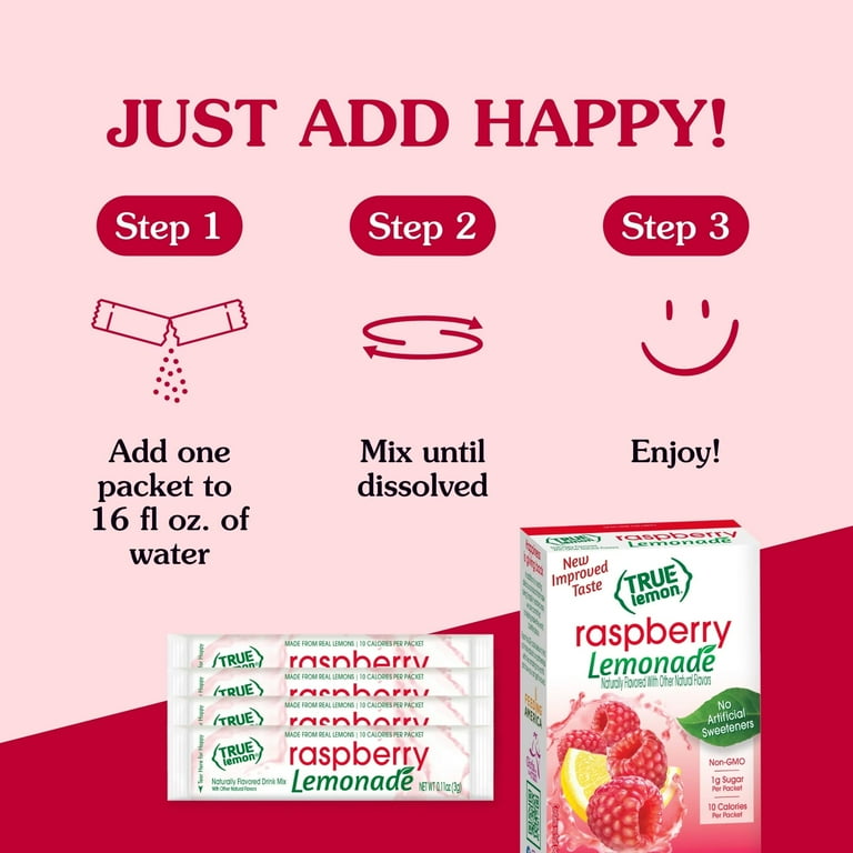 True Lemon Raspberry Lemonade Drink Mix