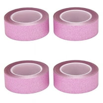 4 Pcs 10M Glitter Washi Tape Stick Self Adhesive Decorative Craft DIY Paper Pink
