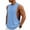 337#Light Blue, variant on Mens Workout Tank Tops Cut Off Sleeveless Muscle Shirts Gym Athletic Running T Shirt Dark Gray M