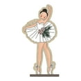thumbnail image 2 of Figuras de madera navideñas, esculturas artesanales, regalos de oficina para Año Nuevo. Princesa, 2 of 9