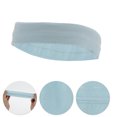thumbnail image 3 of Unique Bargains 1 Set Breathable Headband with Wristband Sweat Headband for Sport Sky Blue, 3 of 6