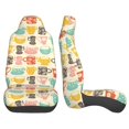 thumbnail image 4 of Fotbe Vintage Cup Pattern Automotive Seat Covers for Cars Trucks and SUVs – Car Seat Covers for Front Seats,Protective Seat Covers,Vehicle Seat Covers, Set of 2, 4 of 9