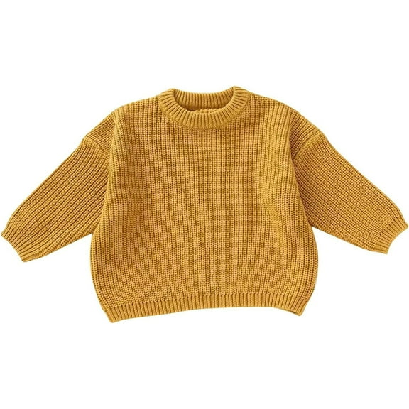 MEZZALL Personalised Baby Sweater Solid Color Knitwear Toddler Winter Clothing Boys Girls Knitted Sweater Children Autumn Tops Cute Long Sleeve O-Neck Dailywear