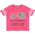thumbnail image 3 of Inktastic My Godmother Loves Me Boys or Girls Toddler T-Shirt, 3 of 5