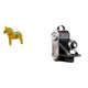 thumbnail image 1 of Escultura de caballo Dalecarlian, adorno de resina, figura coleccionable para estantería, armario, decoración del hogar, escaparate, familia y amigos., 1 of 8