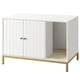 thumbnail image 1 of Caja higiénica Feandrea Modern Furniture, color blanco y dorado, 1 of 9