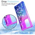 thumbnail image 5 of for Galaxy A53 Case,Samsung A53 5G Case with HD Screen Protector,Gradient Quicksand Glitter Liquid Floating Waterfall Durable Girls Cute Phone Case for Samsung Galaxy A53 5G (Purple/Blue), 5 of 14