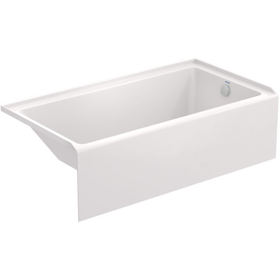 Duravit 700655-R Duravit No.1 60" Three Wall Alcove Acrylic Soaking Tub -