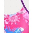 thumbnail image 4 of Traje de Tankini de Talla Grande con Estampado Rosegal Camisetas tallas grandes, 4 of 5