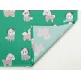 thumbnail image 4 of "S4Sassy Green Puppies Dog Re-Usable Napkin Dinning Set Wedding Party Table Linen 18 x 18""(Pack of 4)", 4 of 8