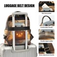 thumbnail image 4 of JIALIOU Mini Backpack Purse for Women Quilted Casual Daypack Small Travel Shoulder Bag, Lovely Ghost on Pumpkin, 4 of 7