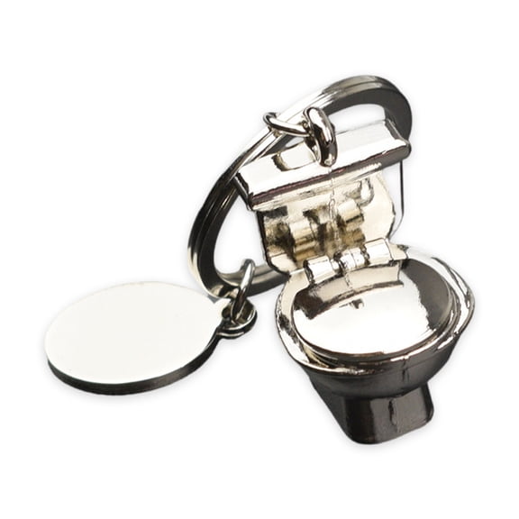 GENEMA Portable Simulation Toilet Pendant Keyring Key Decoration for Quirky Collectors
